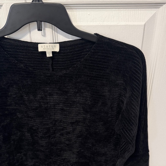 Status Black Ribbed Sweater - Picture 2 of 5